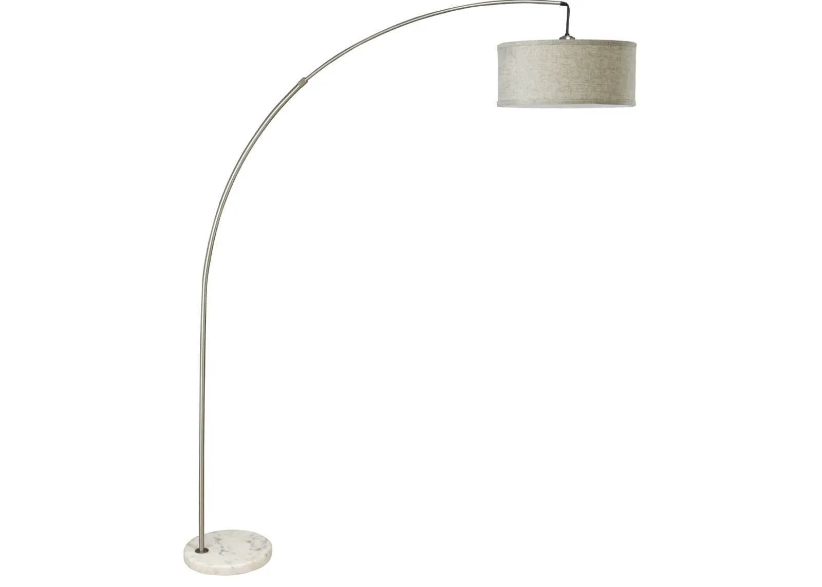 78" Silver Arch Floor Lamp With KD Shade with Double Box (1 Piece)