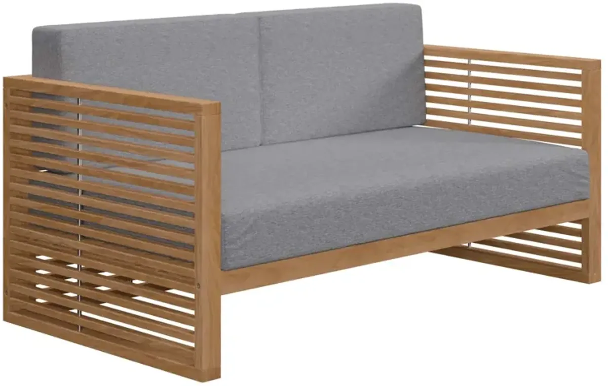 Modway - Carlsbad Teak Wood Outdoor Patio Loveseat