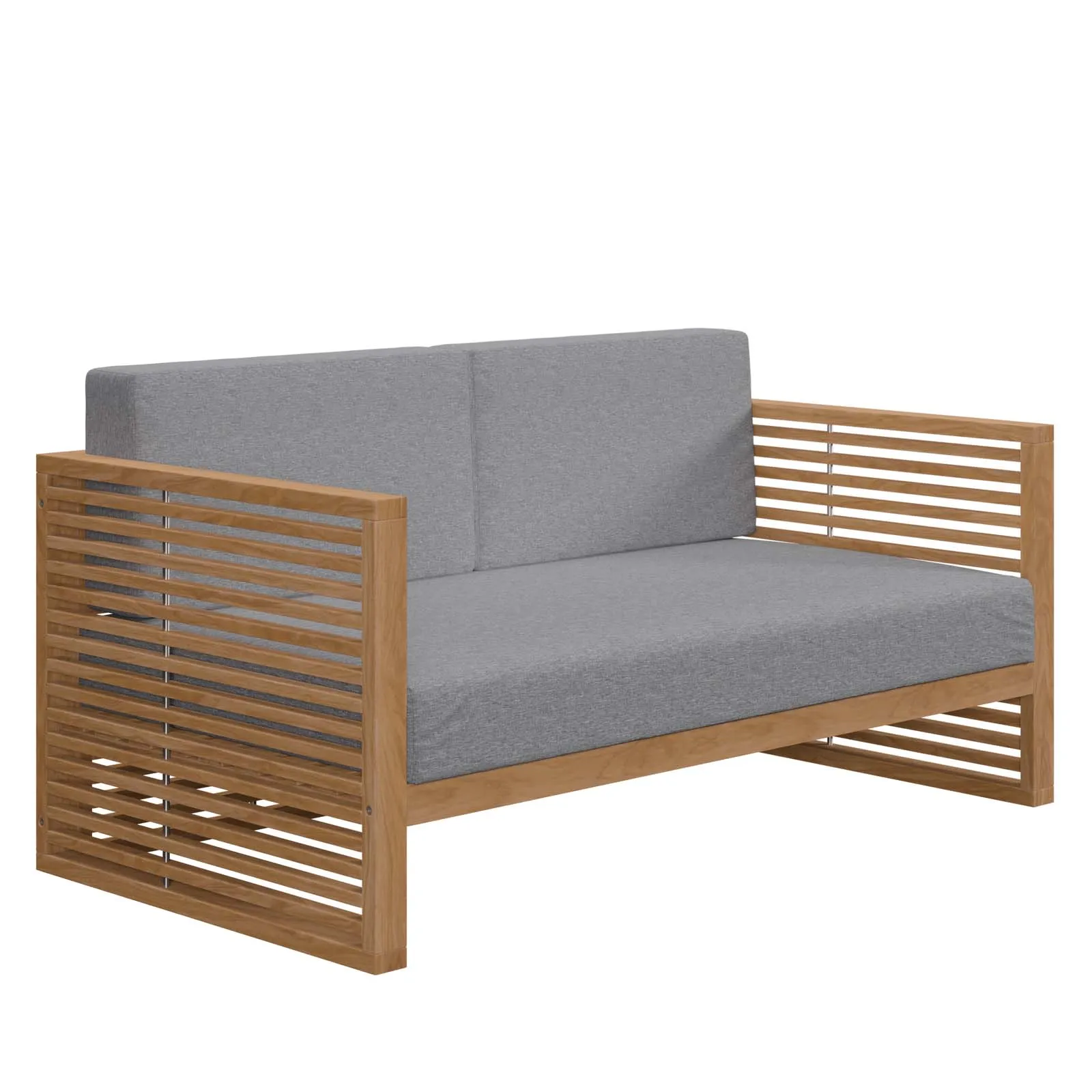 Modway - Carlsbad Teak Wood Outdoor Patio Loveseat