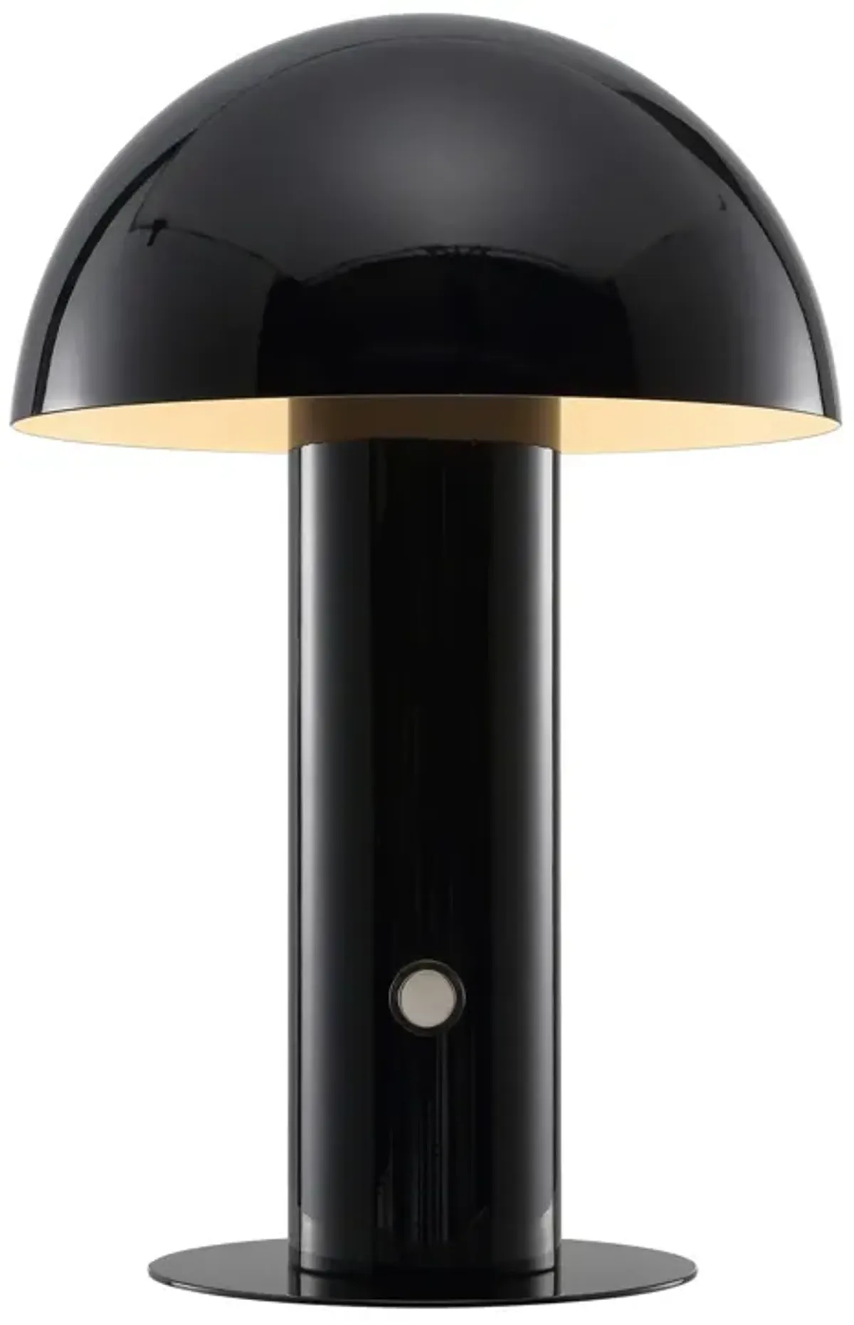 Boletus Contemporary Bohemian Rechargeablecordless Iron Integrated LED Mushroom Table Lamp