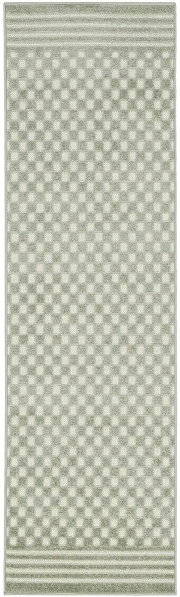 Care Free CAF02 Green 2' x 6' Rug