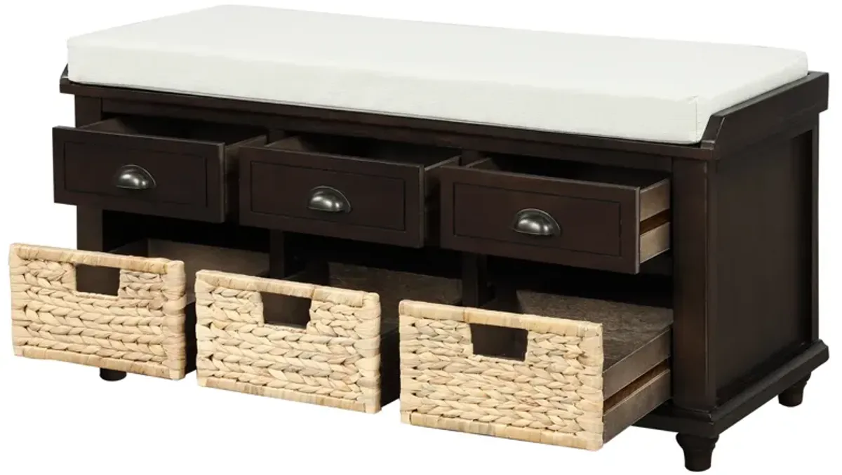 Merax Rustic Storage Bench