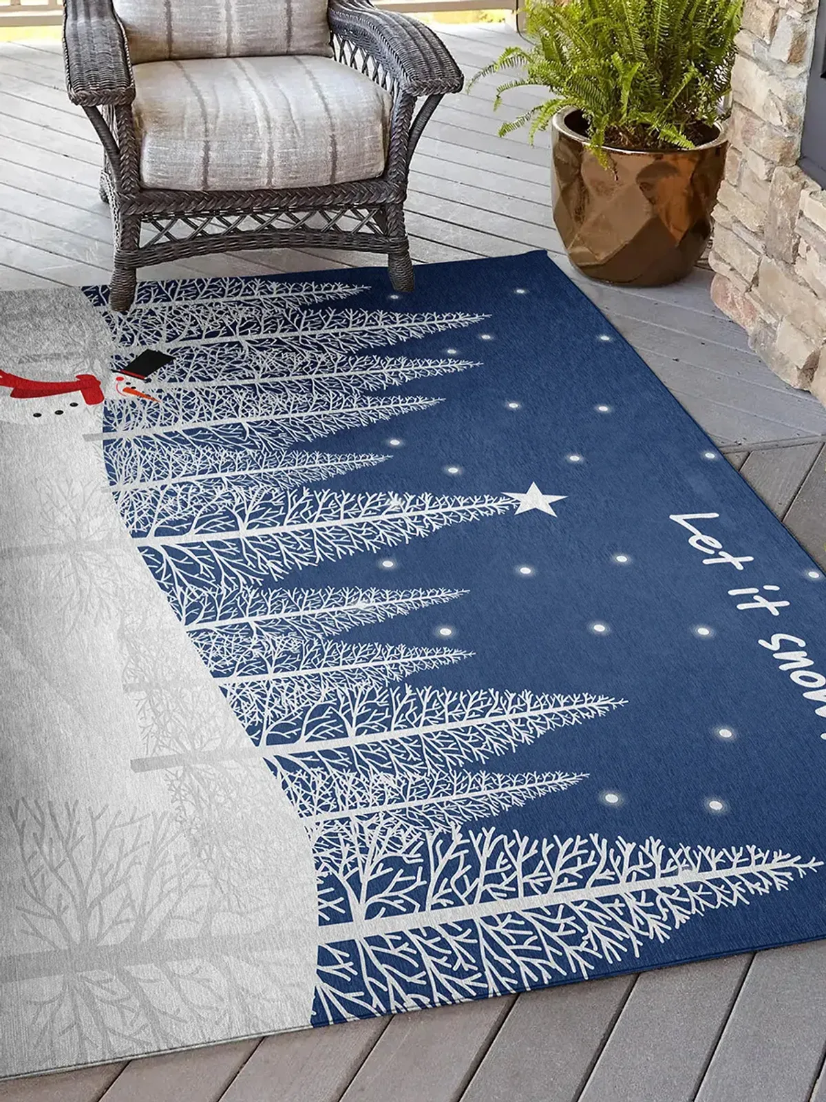 Wonderland WN12 Navy 3' x 5' Rug