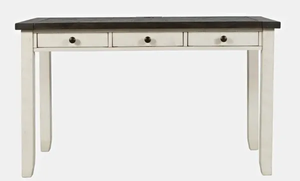 Jofran Rustic Reclaimed Pine Farmhouse USB Charging Desk