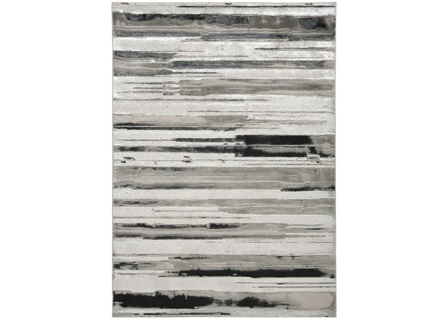 Micah 3049F Silver/Gray/Black 8' x 10' Rug