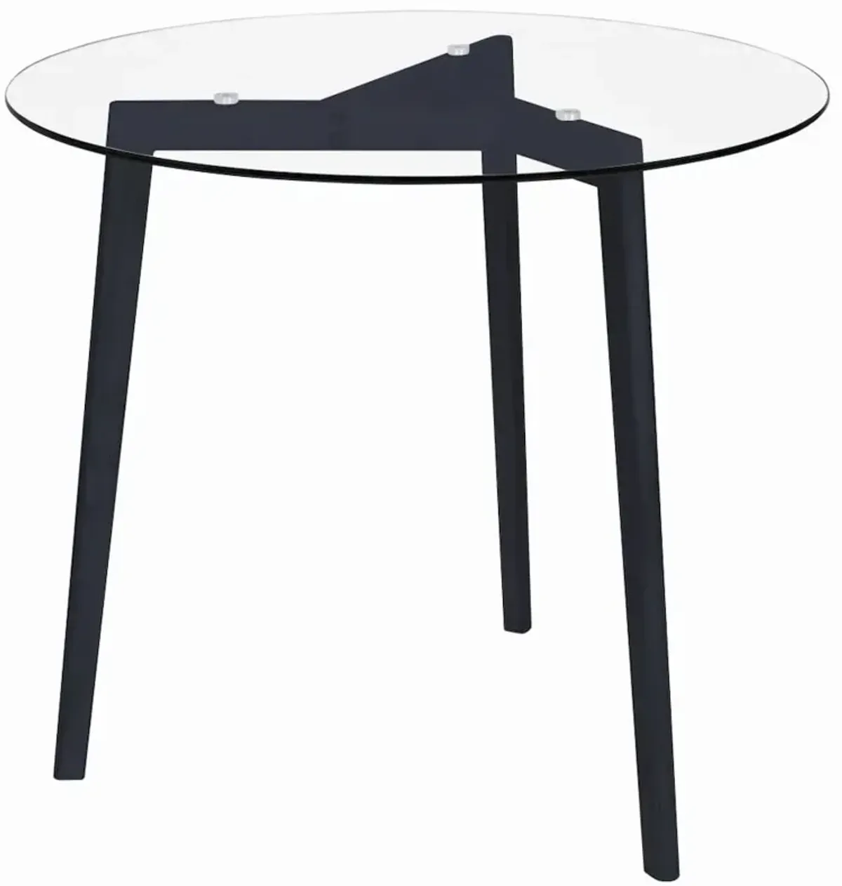 Dining Table Transparent 31.5" Tempered Glass