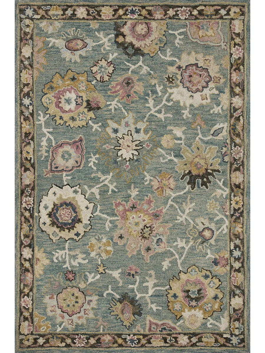 Padma PMA04 Teal/Multi 8'6" x 12' Rug