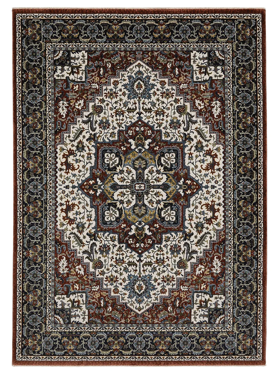 Vivian 6'7" x 9'6" Red Rug