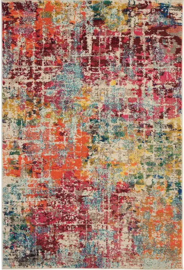 Celestial CES13 Pink/Multicolor 3'11" x 5'11" Rug