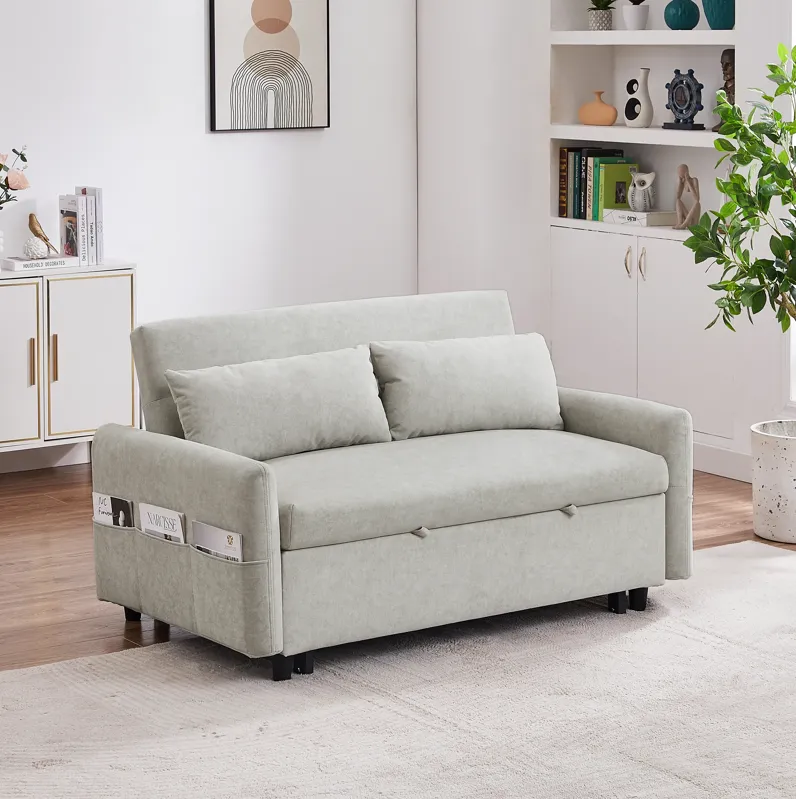 Merax Sleep Sofa Bed Loveseats Sofa Couch with Adjsutable Backrest