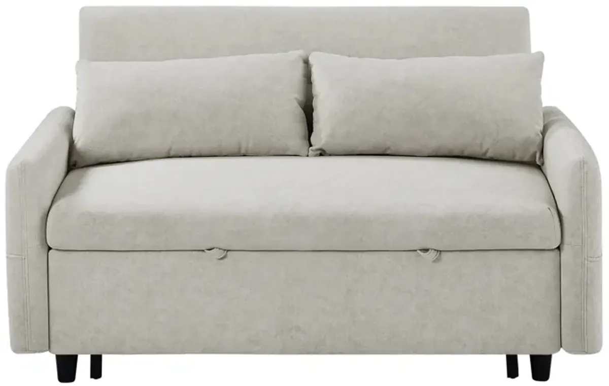 Merax Sleep Sofa Bed Loveseats Sofa Couch with Adjsutable Backrest