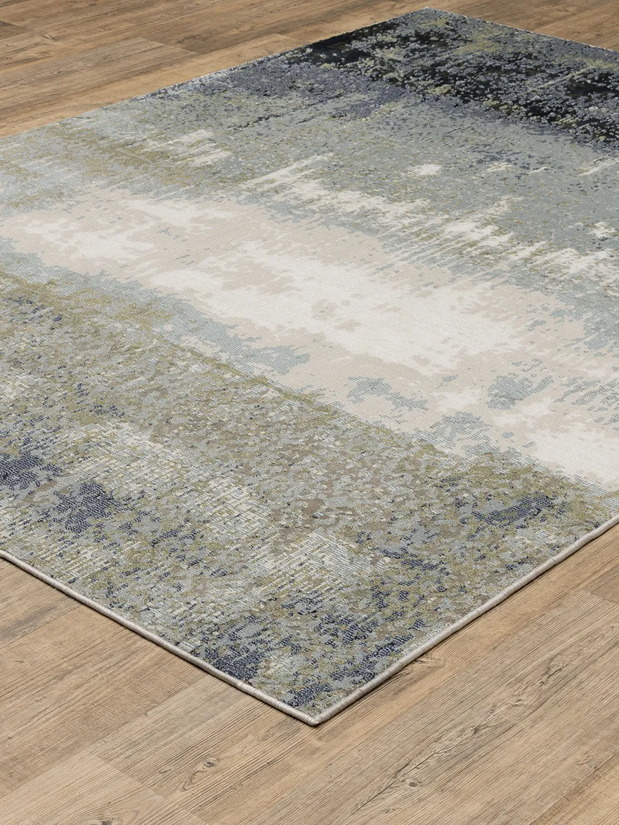 Caravan 7'10" x 10'10" Blue Rug