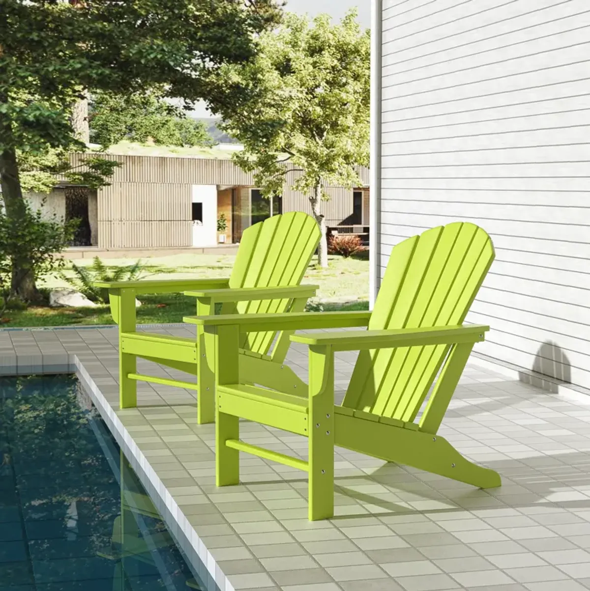 WestinTrends Outdoor Patio Adirondack Chair (Set of 2)