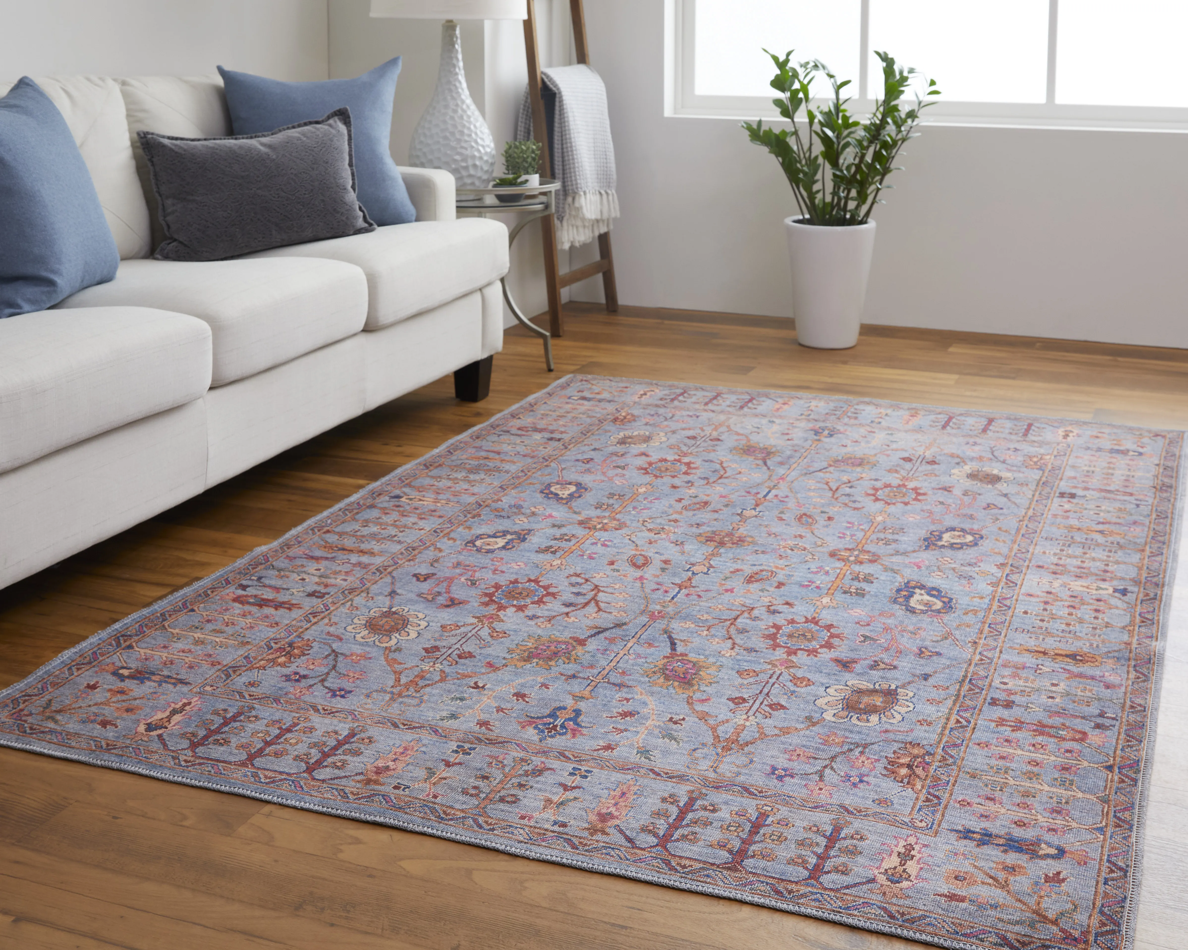 Rawlins 39HEF Gray/Blue/Red 2' x 3' Rug