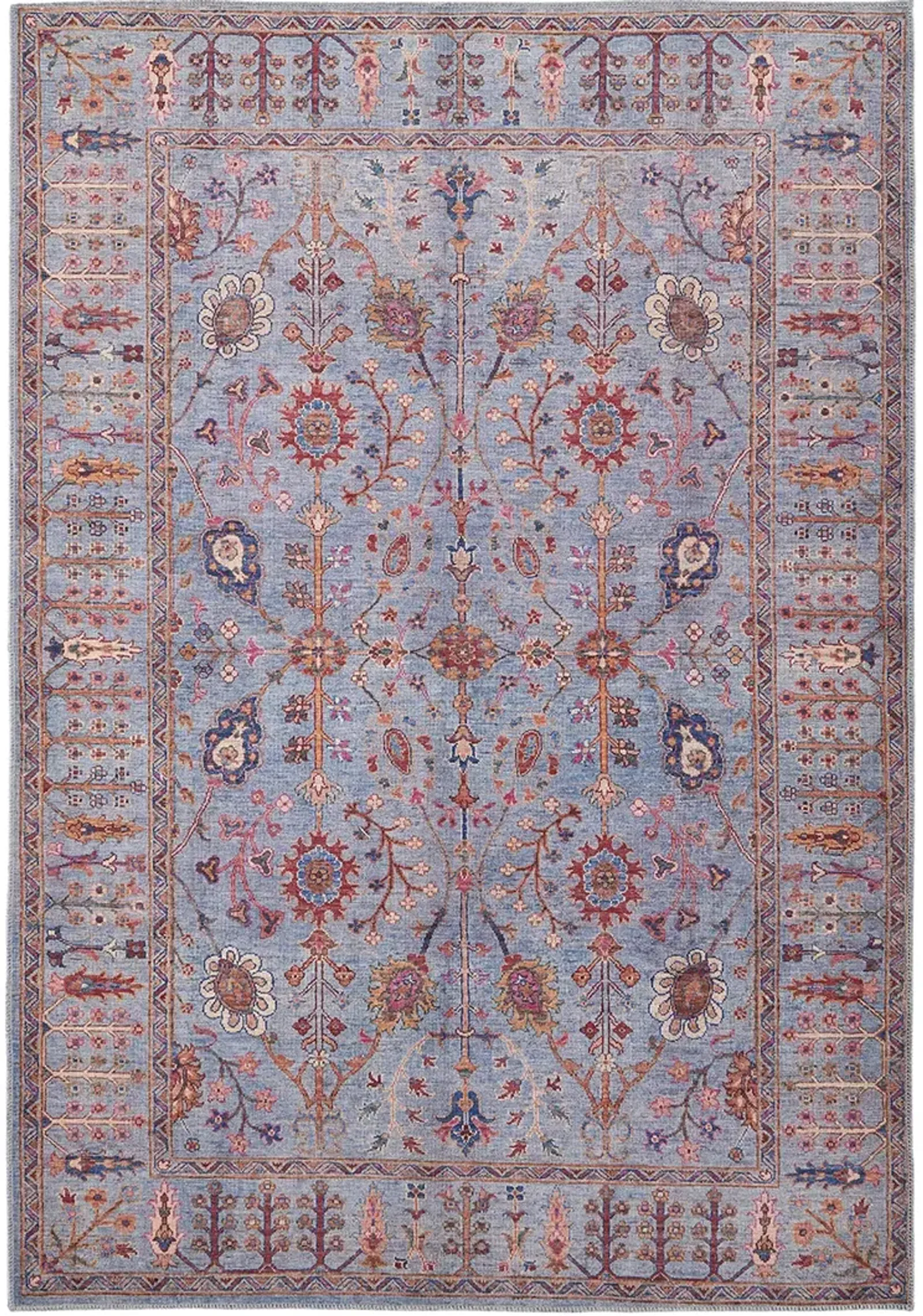 Rawlins 39HEF Gray/Blue/Red 2' x 3' Rug