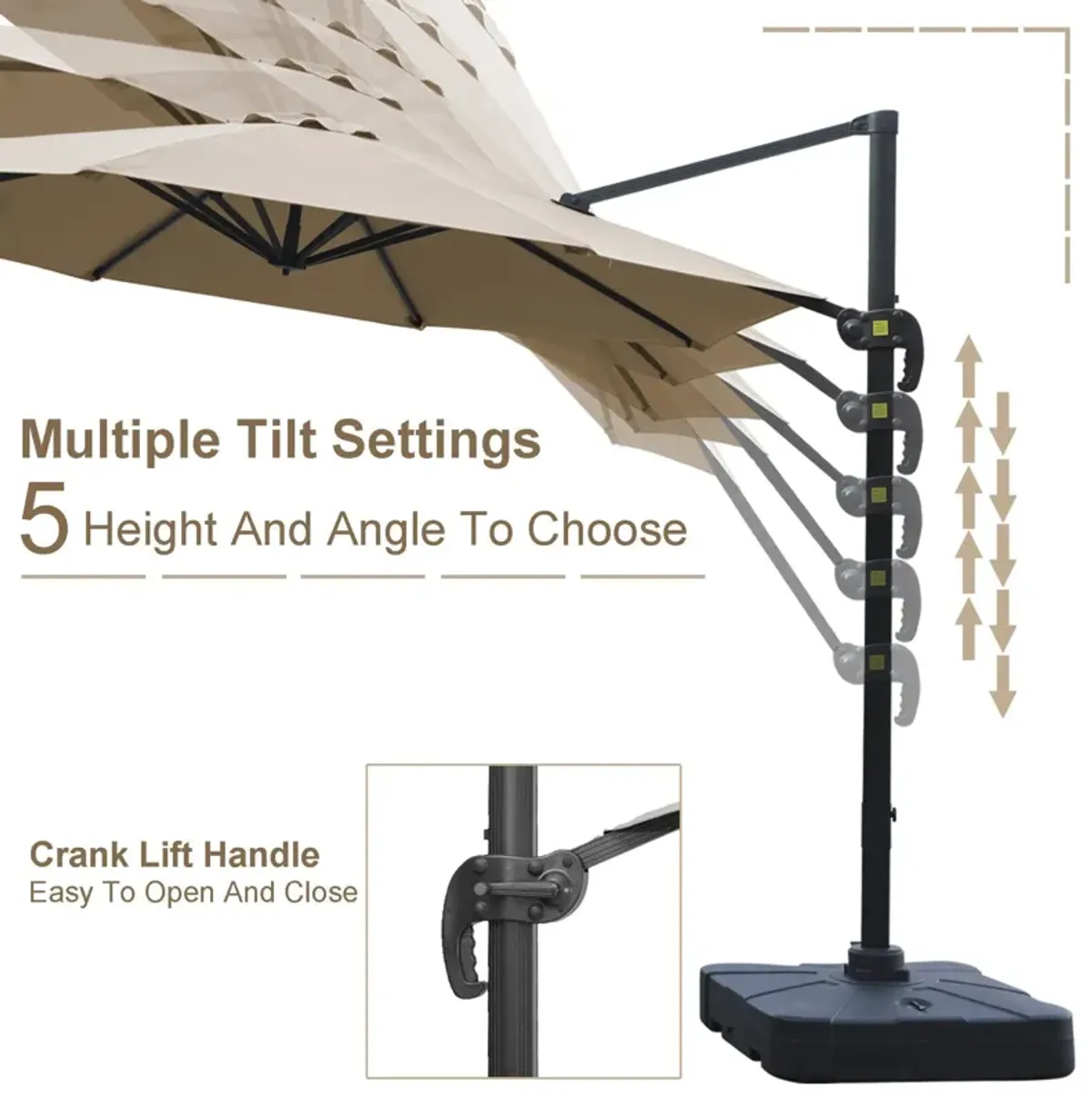 11-ft Cantilever Patio Umbrella.