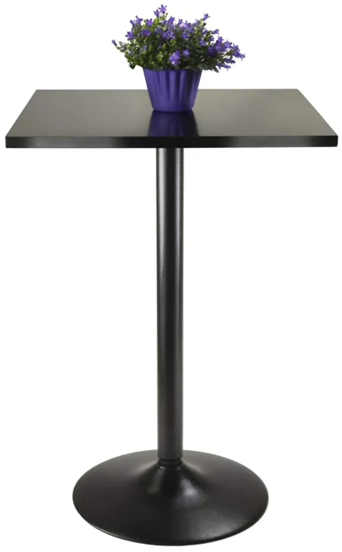 Yardlio "Black Round Pub Table: Cozy, Stylish, and Versatile