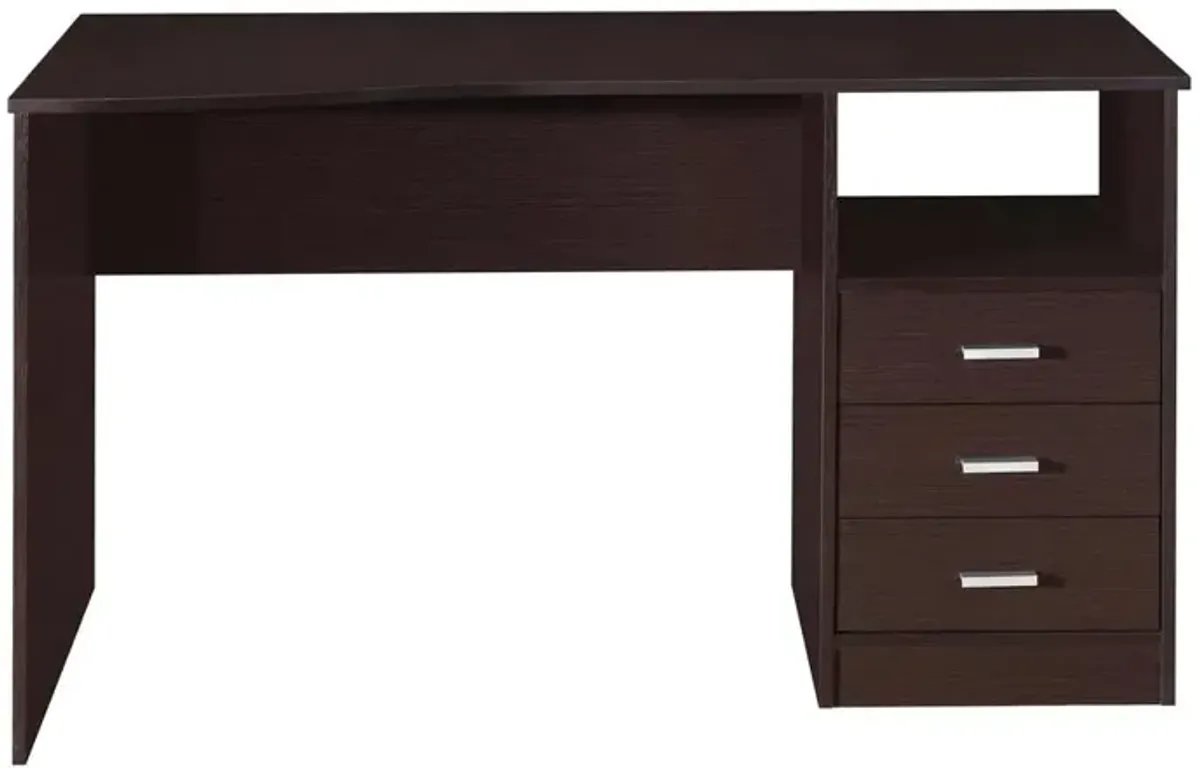 Techni Mobili Classic Computer Desk with Multiple Drawers. Color: Wenge