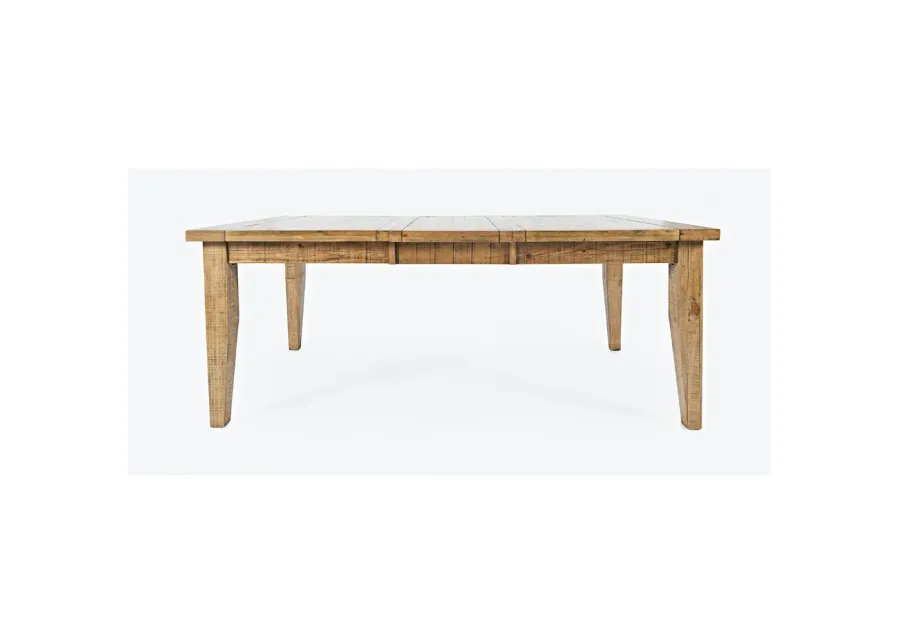 Jofran Telluride Rustic Farmhouse Solid Wood 78 Extension Dining Table