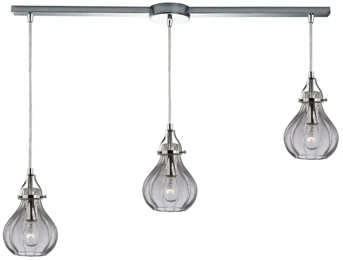 Danica 3-Light Slim Linear Pendant