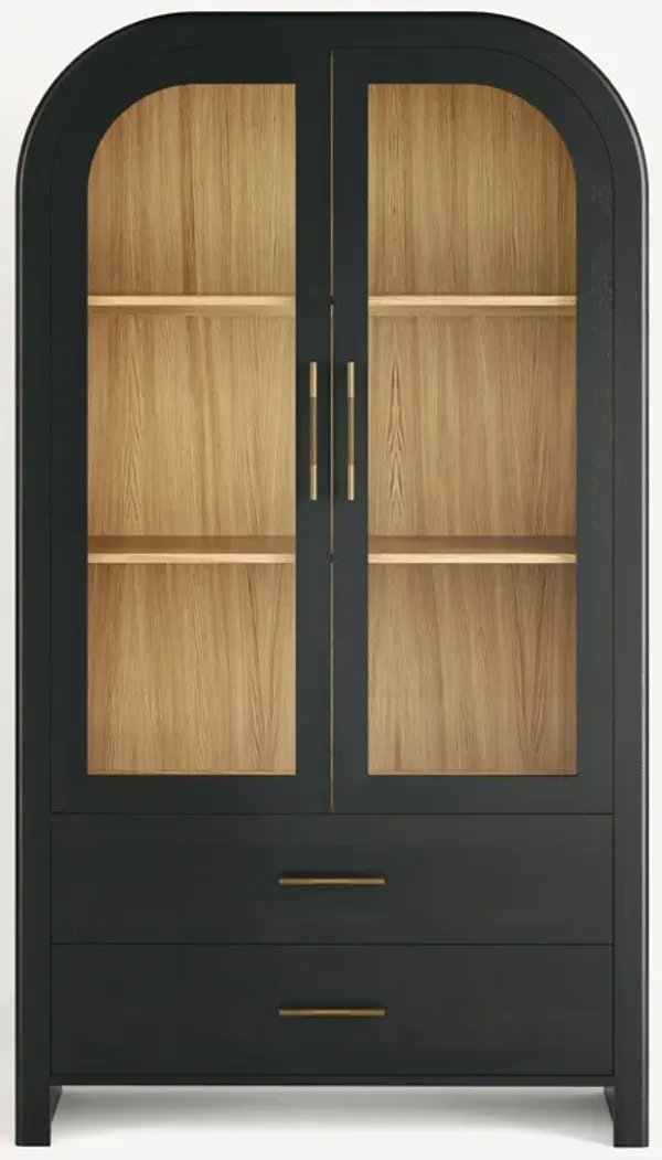 Liam Solid Wood Tall Cabinet