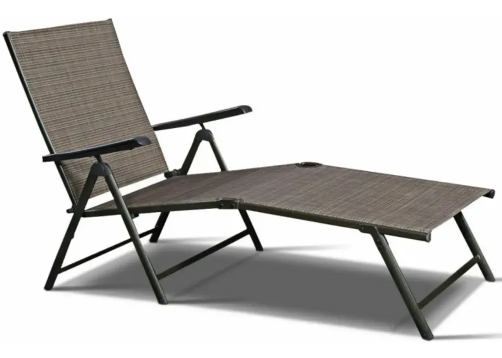 Hivvago Set of 2 Adjustable Chaise Lounge Chair with 5 Reclining Positions