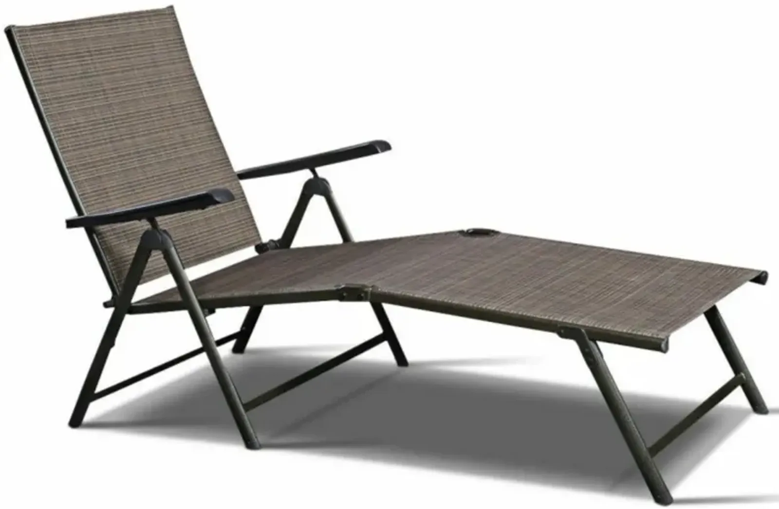 Hivvago Set of 2 Adjustable Chaise Lounge Chair with 5 Reclining Positions