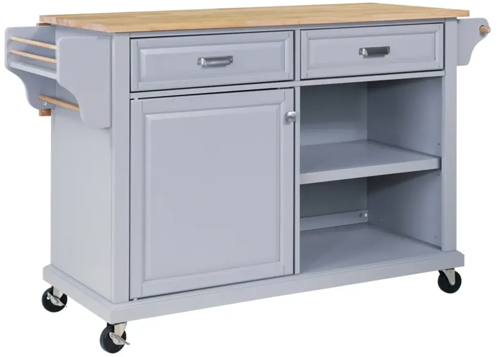 Cambridge Wood Top Kitchen Island With Storage 0002