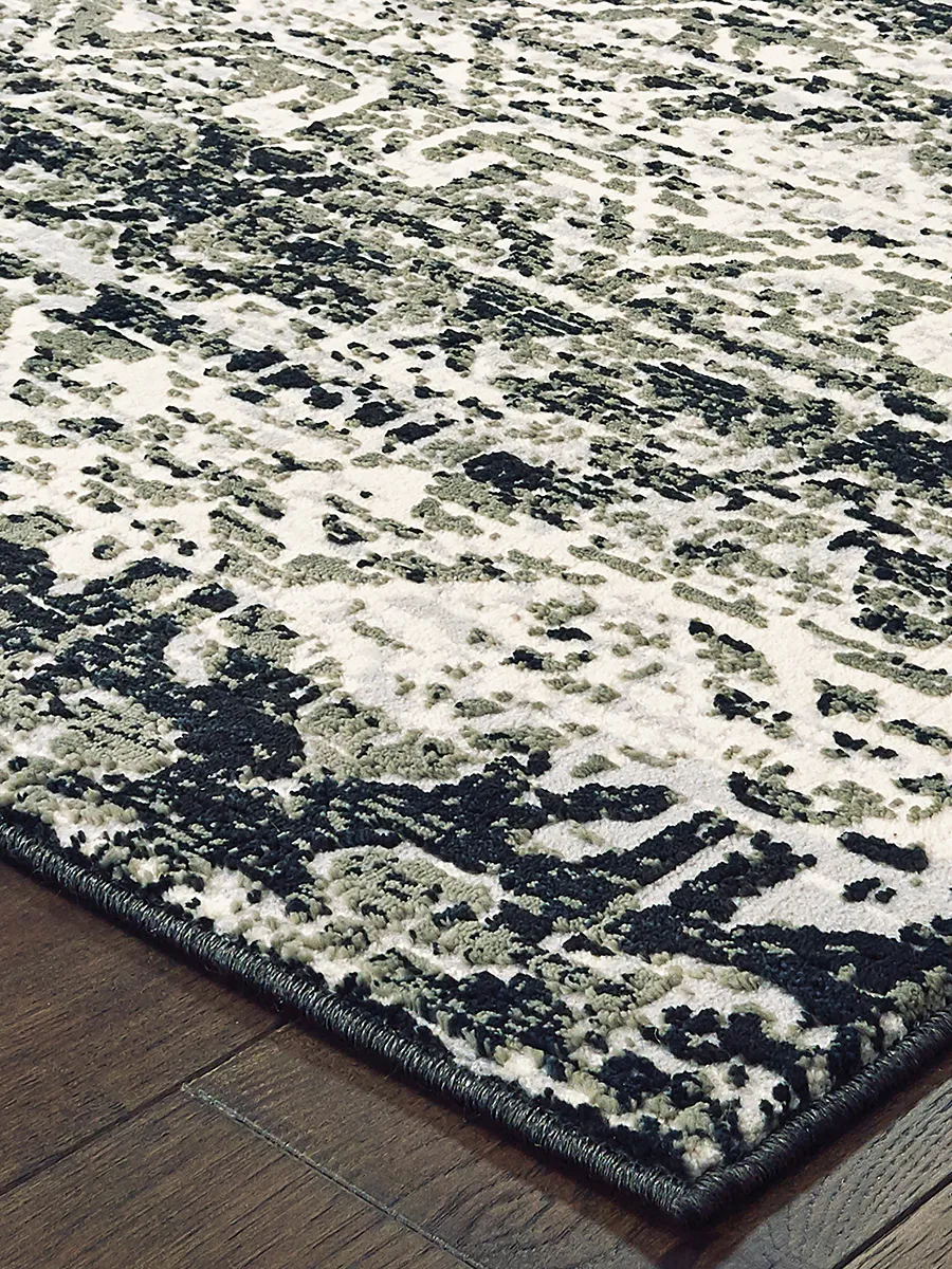 Bowen 2'3" x 7'6" Grey Rug