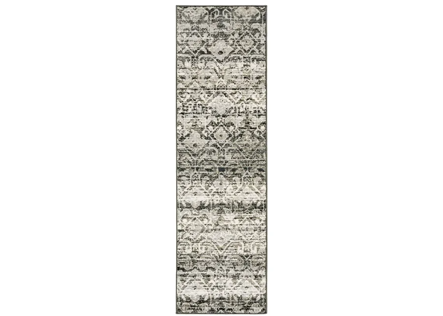 Bowen 2'3" x 7'6" Grey Rug