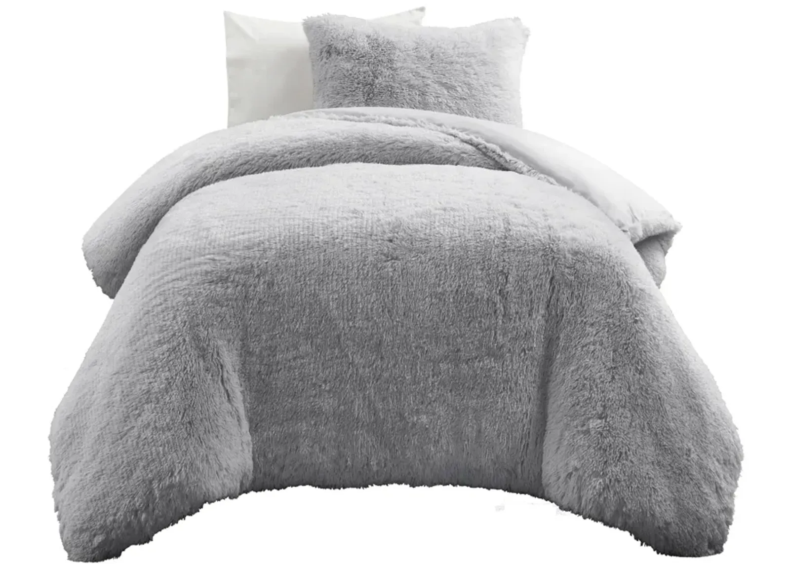 Emma Faux Fur Oversized Comforter 2-Pc Set