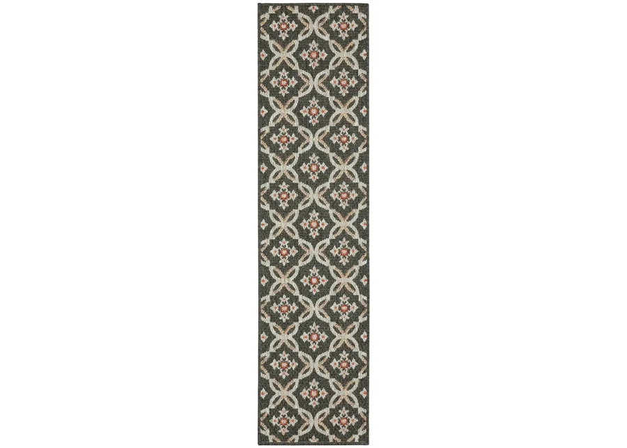 Latitude 1'10" x 7'6" Grey Rug