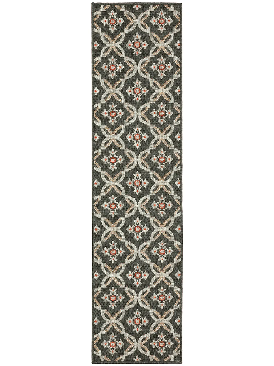 Latitude 1'10" x 7'6" Grey Rug