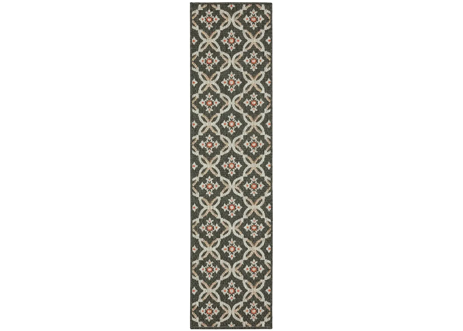 Latitude 1'10" x 7'6" Grey Rug