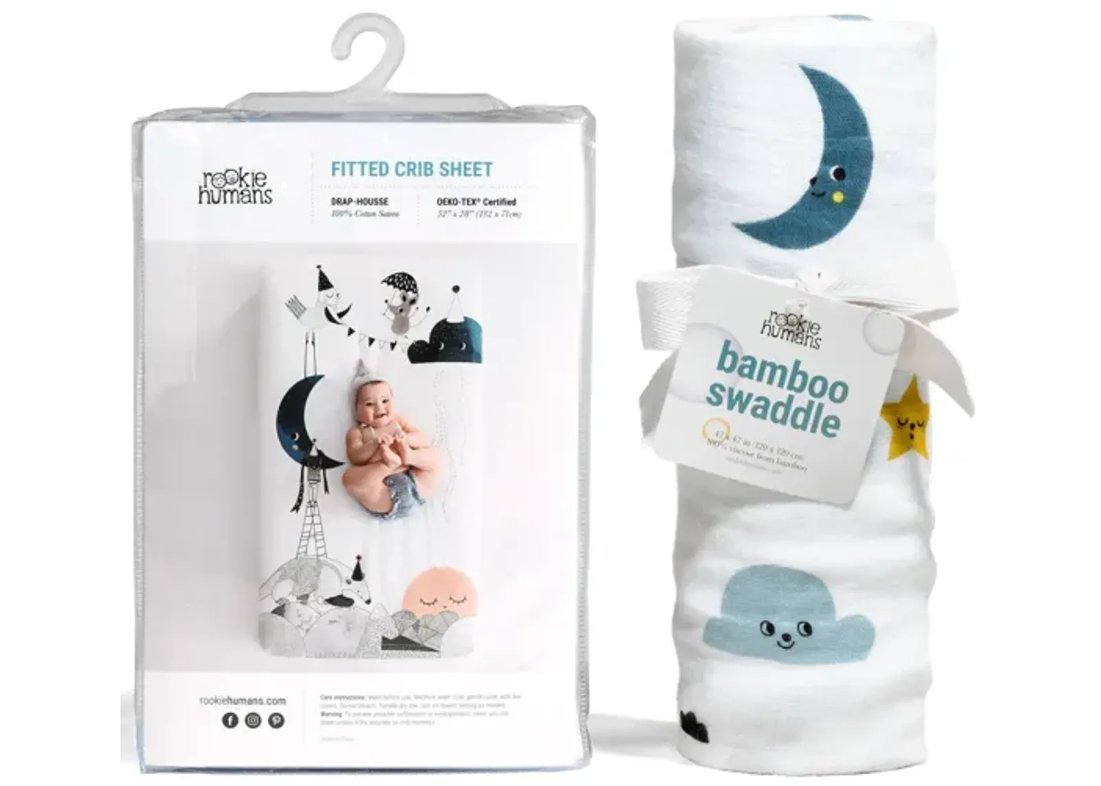 The Moon�s Birthday Crib Sheet & Swaddle Bundle