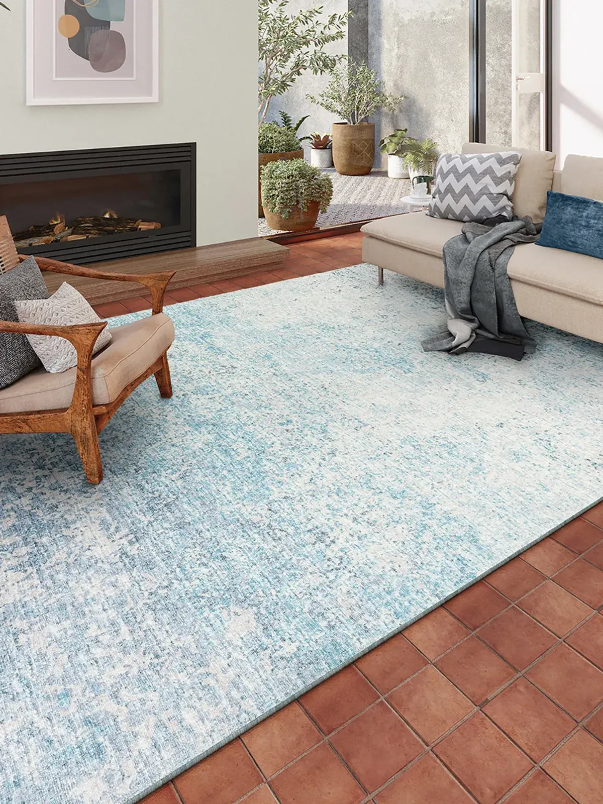 Winslow WL3 Sky 9' x 12' Rug