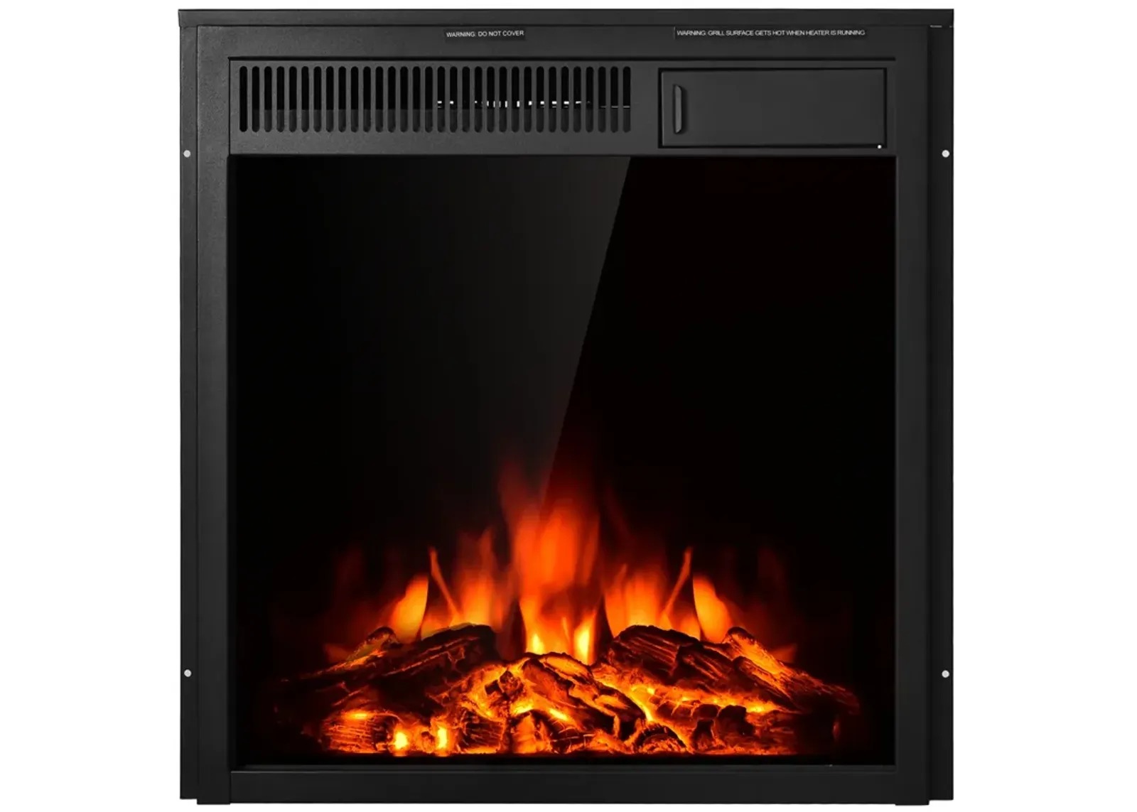 Electric Fireplace Insert Freestanding and Recessed Heater