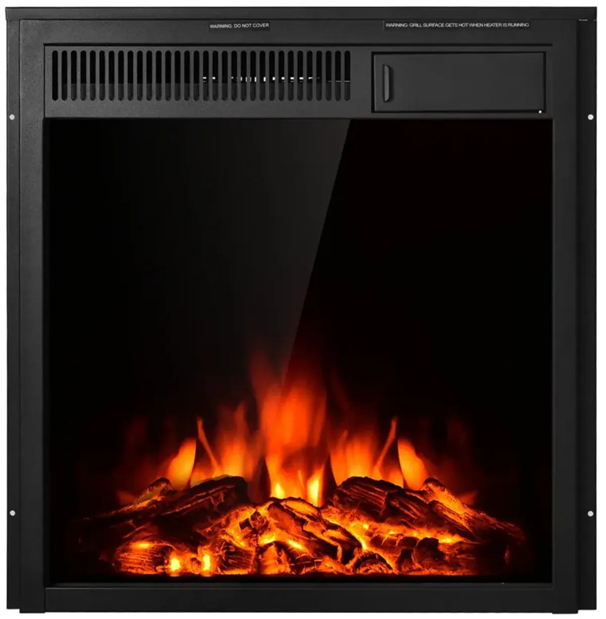 Electric Fireplace Insert Freestanding and Recessed Heater