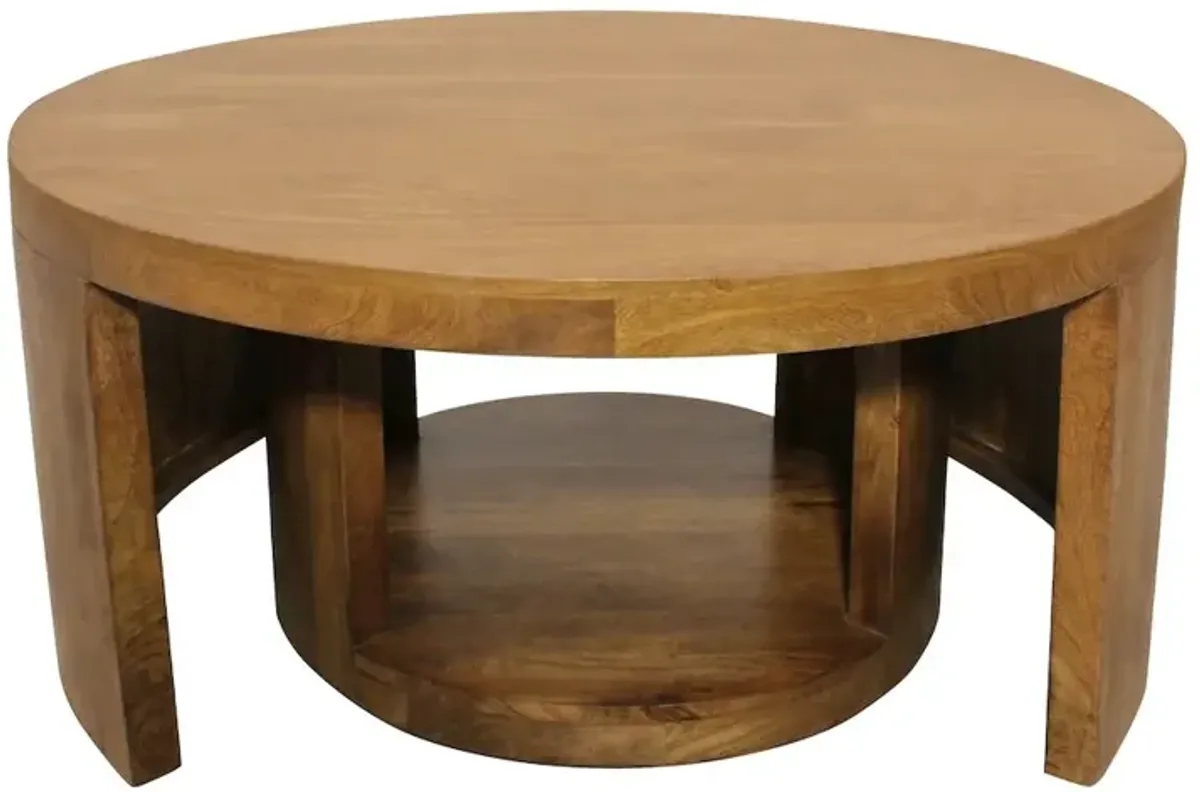 Molly Cocktail Table 2-Piece Set in Royal Walnut