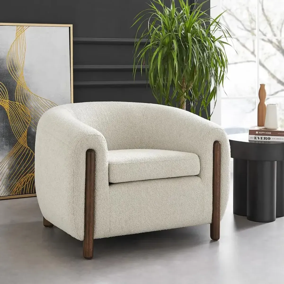 New Pacific Direct Cordelia Fabric Accent Arm Chair