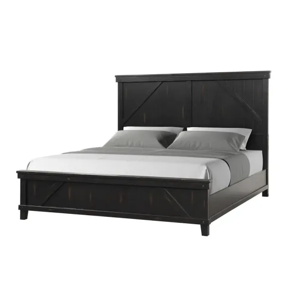 Spruce Creek Black King Bed