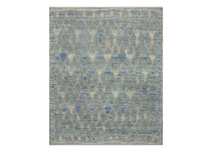 Anissa ANI03 Blue/Sage 5'6" x 8'6" Rug