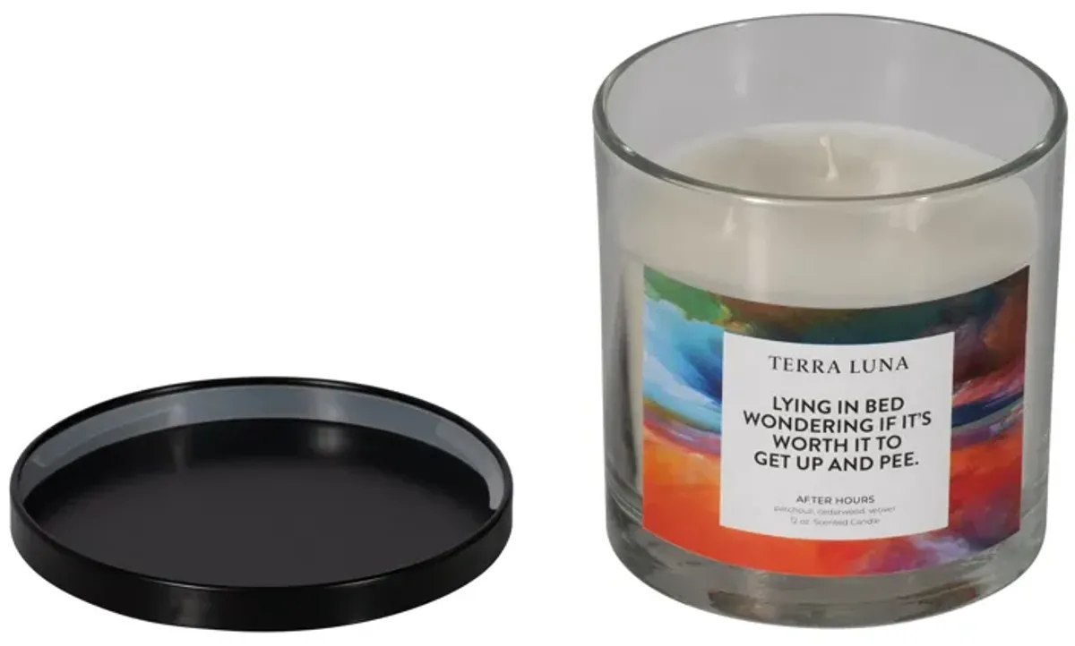 Lying In Bed Lid Candle