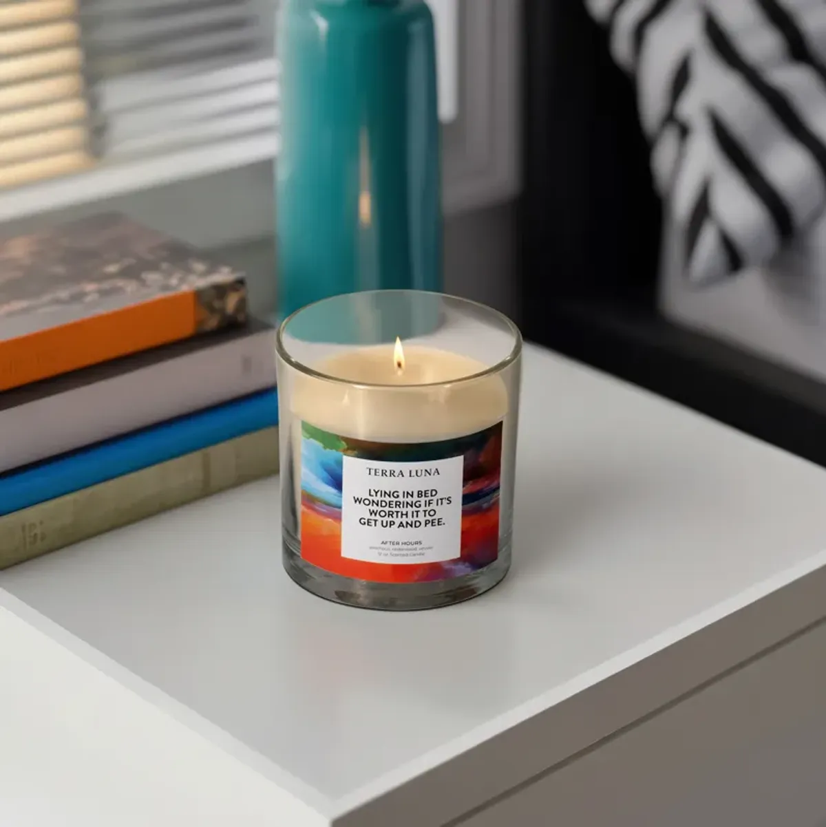 Lying In Bed Lid Candle