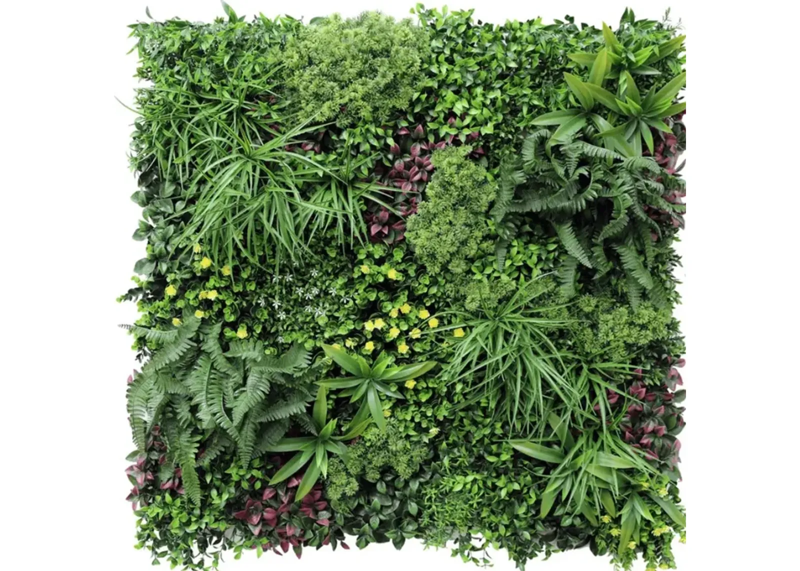 Luxury Country Fern Artificial Vertical Garden 40" x 40" 11SQ FT Commercial Grade UV Resistant