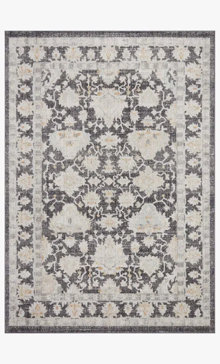 Monroe MON05 Charcoal/Natural 3'9" x 5'9" Rug