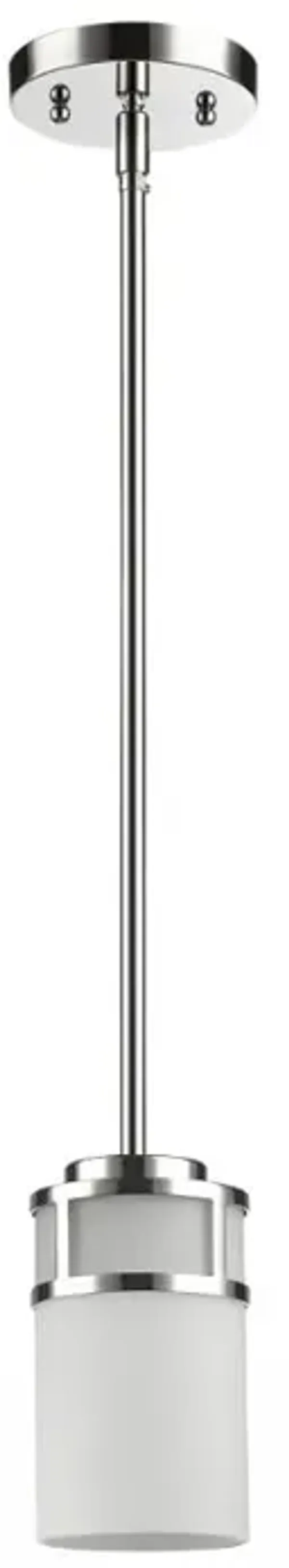 Hivvago Silver Minimalist Cylindrical Hanging Light