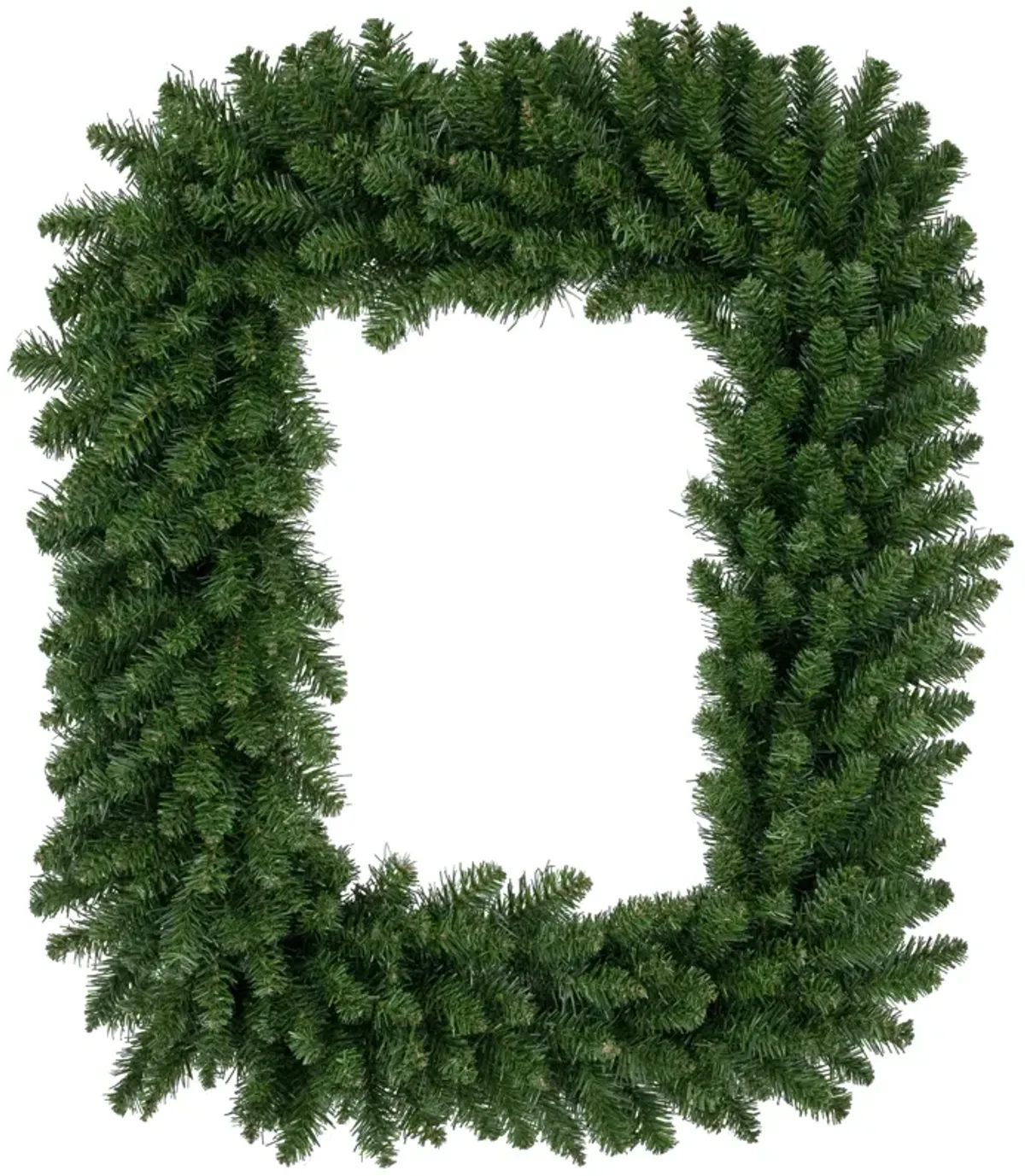 36" Buffalo Fir Rectangular Artificial Christmas Wreath - Unlit