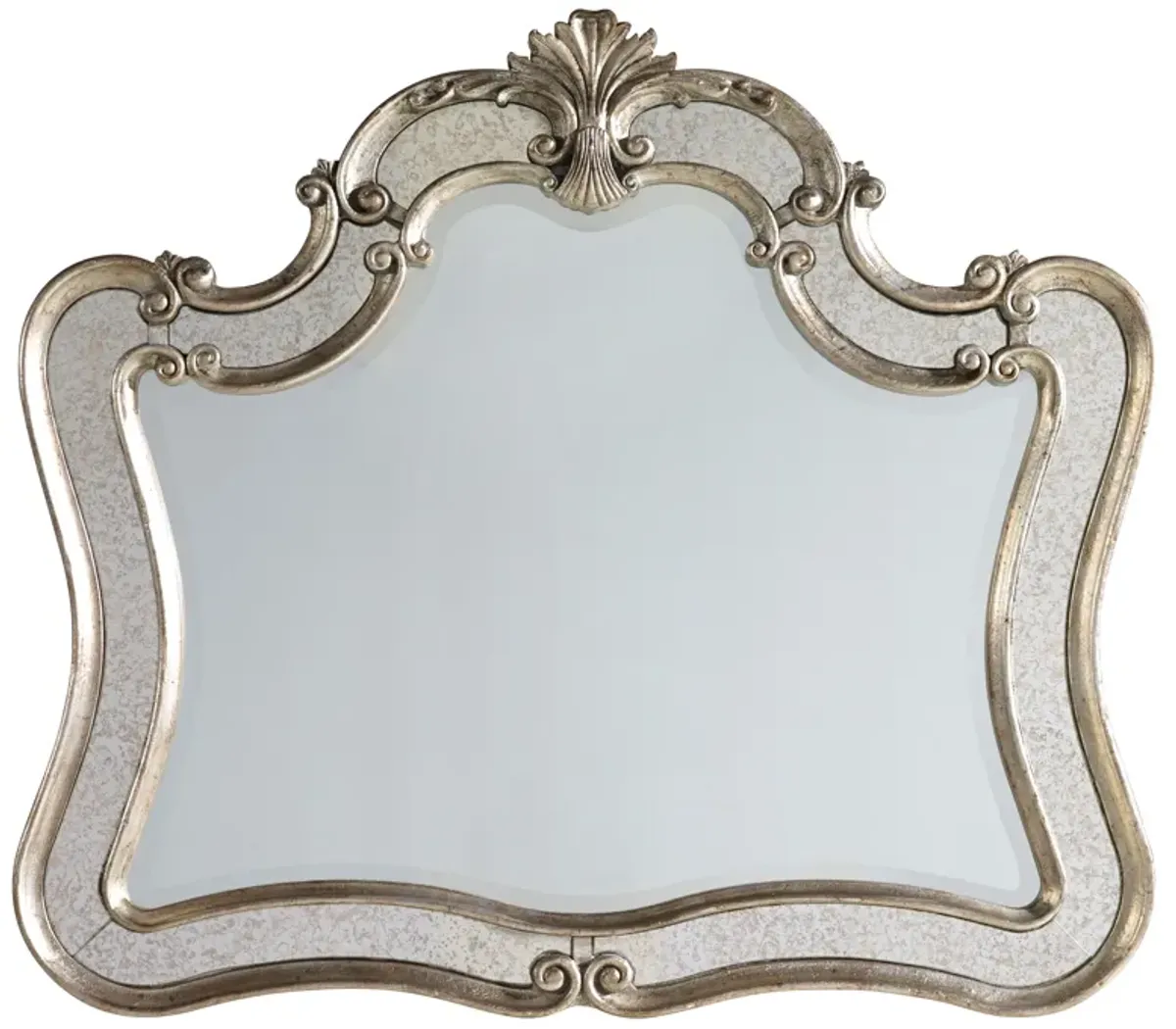Sanctuary Shaped Mirror in Silver