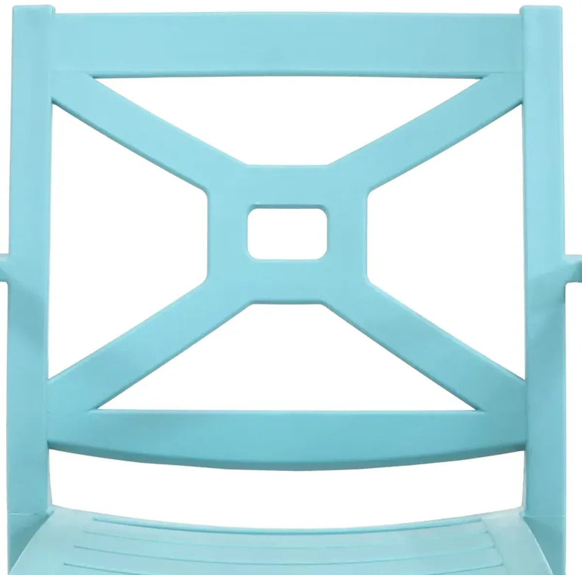 Sunnydaze Tristana Plastic Stackable Patio Armchair